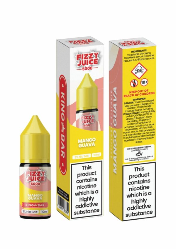 MANGO GUAVA 10ML NIC SALT FIZZY JUICE 5000