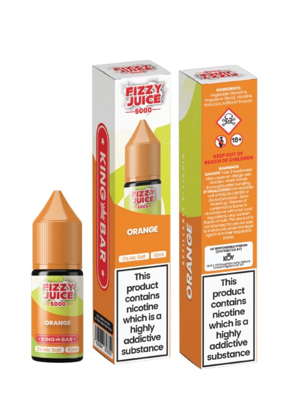 ORANGE RAINBOW SWEETS 10ML NIC SALT FIZZY JUICE 5000