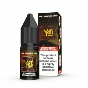 STRAWBERRY BANANA FREEZE BAR SALTS 10ML NIC SALT YETI 3K