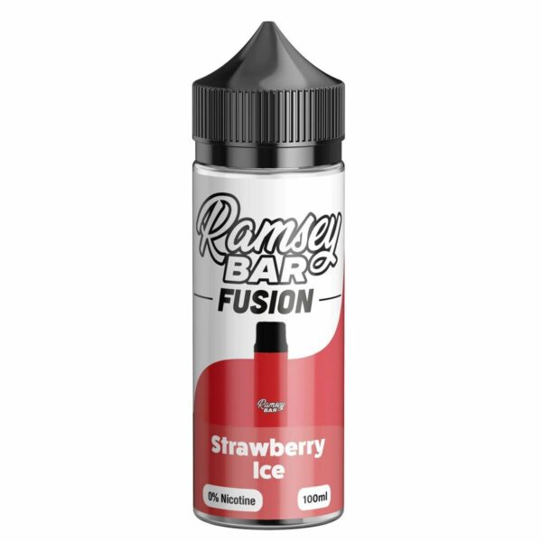 STRAWBERRY ICE BAR FUSION 100ML E LIQUID RAMSEY