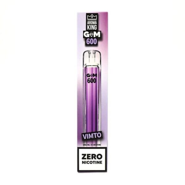 AROMA KING GEM 600 DISPOSABLE VAPE KIT 0MG EXP - Image 4