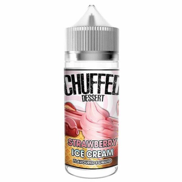 STRAWBERRY ICE CREAM DESSERT 100ML E LIQUID CHUFFED