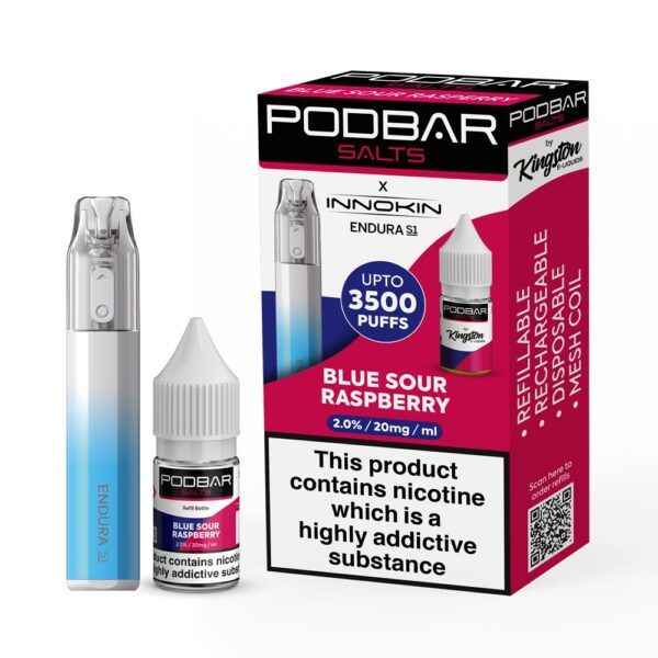 PODBAR BY KINGSTON X INNOKIN S1 REFILLABLE POD VAPE KIT 3500 - Image 22