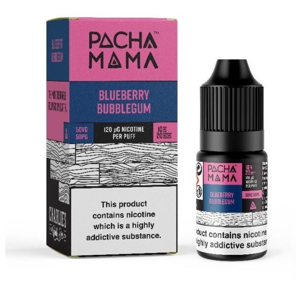 BLUEBERRY BUBBLEGUM NIC SALT 10ML PACHA MAMA
