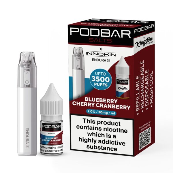 PODBAR BY KINGSTON X INNOKIN S1 REFILLABLE POD VAPE KIT 3500 - Image 18