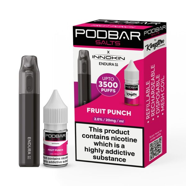 PODBAR BY KINGSTON X INNOKIN S1 REFILLABLE POD VAPE KIT 3500 - Image 10
