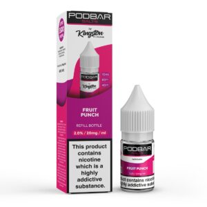 FRUIT PUNCH 10ML NIC SALT PODBAR SALTS BY KINGSTON