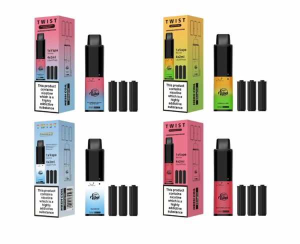 HAPPY VIBES TWIST 2400 PREFILLED POD VAPE KIT 20MG