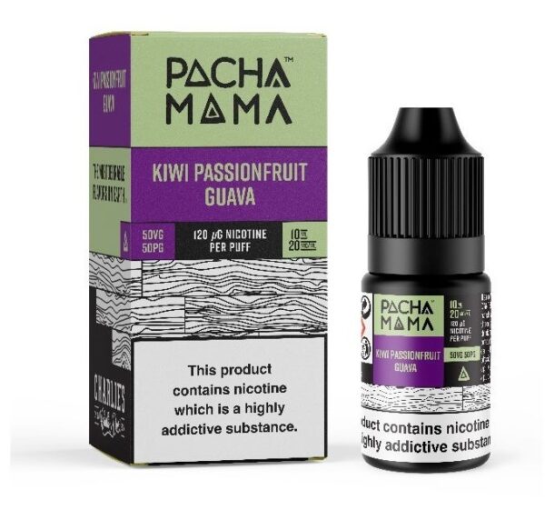 KIWI PASSIONFRUIT GUAVA NIC SALT 10ML PACHA MAMA