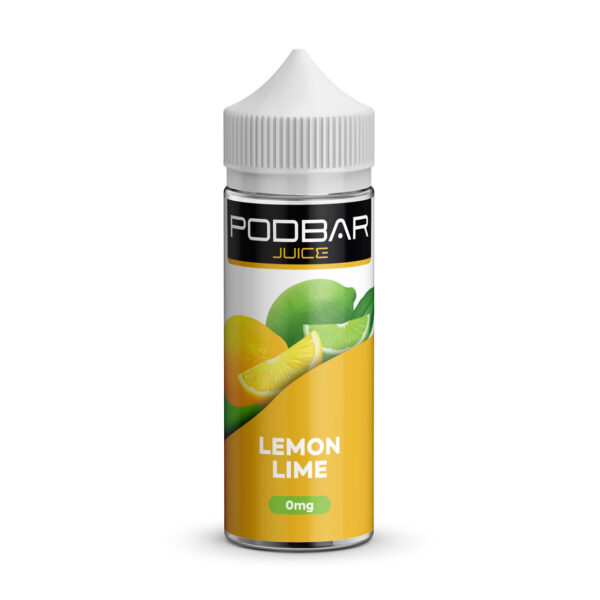 LEMON LIME 100ML E LIQUID 50/50 PODBAR JUICE BY KINGSTON