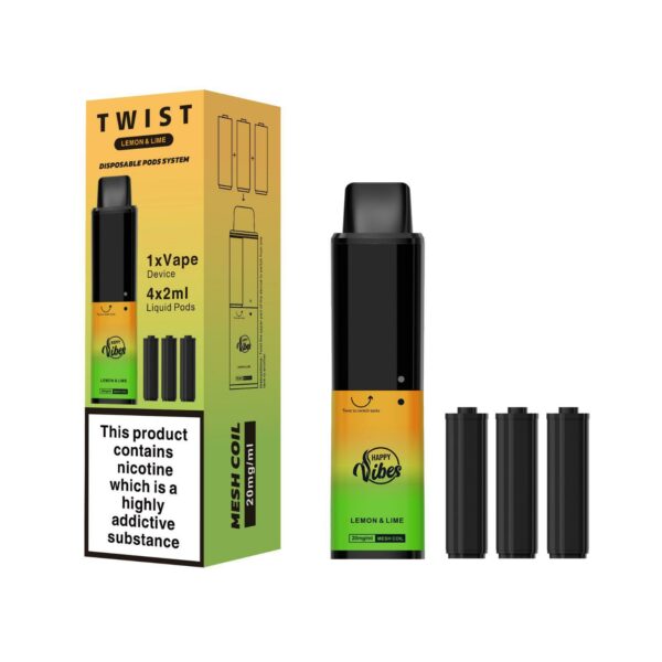 HAPPY VIBES TWIST 2400 PREFILLED POD VAPE KIT 20MG - Image 42