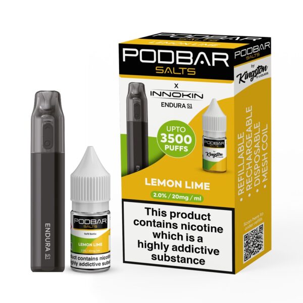 PODBAR BY KINGSTON X INNOKIN S1 REFILLABLE POD VAPE KIT 3500 - Image 26