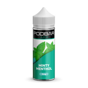 MINTY MENTHOL 100ML E LIQUID 50/50 PODBAR JUICE BY KINGSTON