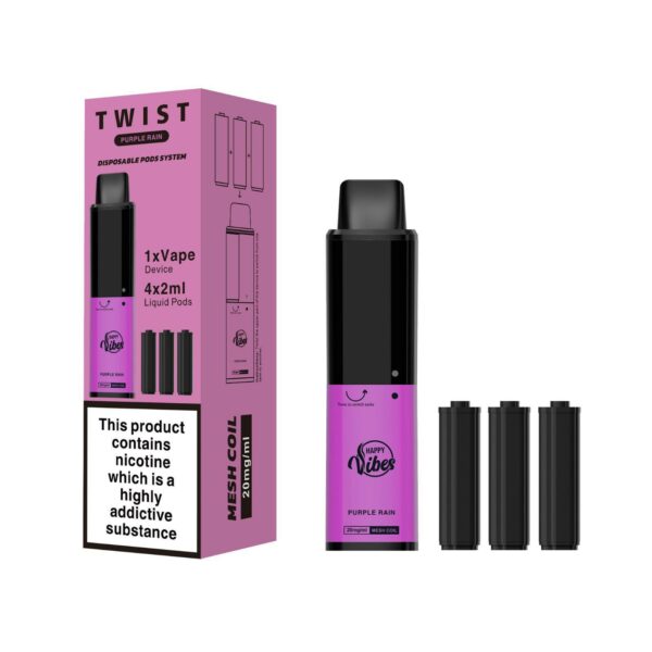 HAPPY VIBES TWIST 2400 PREFILLED POD VAPE KIT 20MG - Image 35