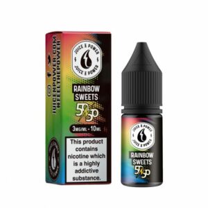RAINBOW SWEETS 10ML E LIQUID 50/50 BY JUICE N POWER EXP