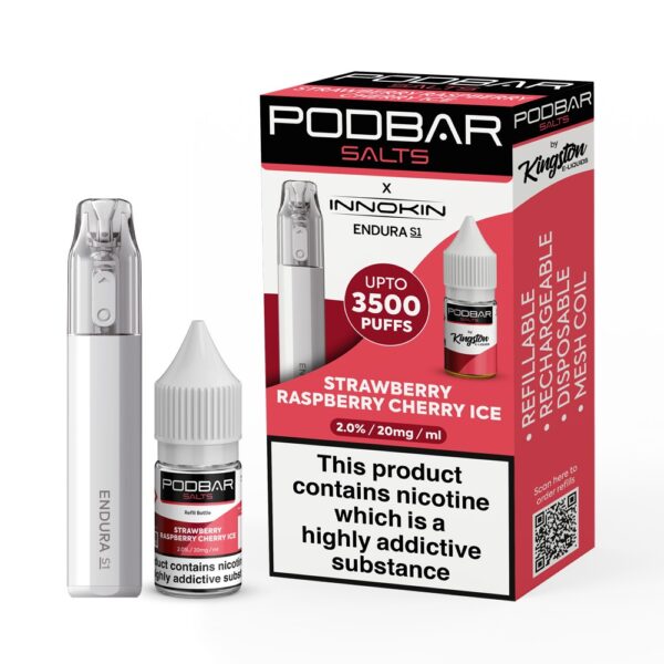 PODBAR BY KINGSTON X INNOKIN S1 REFILLABLE POD VAPE KIT 3500 - Image 32