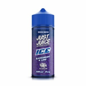 BLACKCURRANT & LIME (ICE) 100ML E LIQUID JUST JUICE