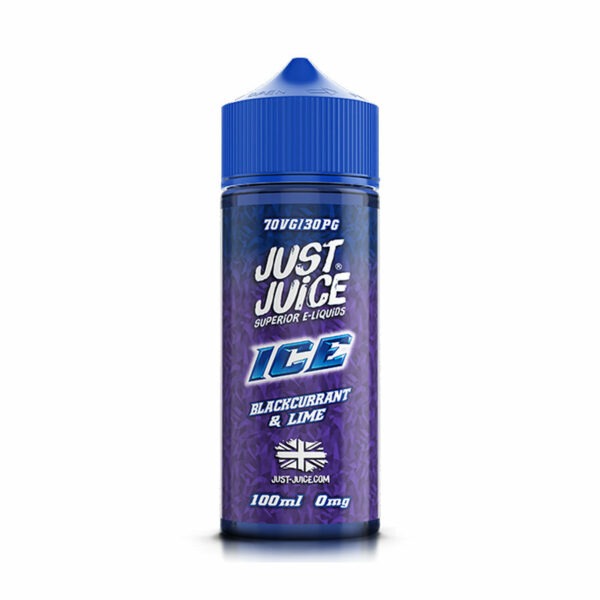 BLACKCURRANT & LIME (ICE) 100ML E LIQUID JUST JUICE