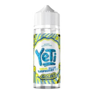 BLUE RASPBERRY ICE SOURZ 100ML E LIQUID YETI