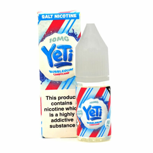 BUBBLEGUM CANDYCANE 10ML NIC SALT YETI