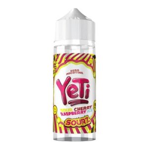 CHERRY RASPBERRY ICE SOURZ 100ML E LIQUID YETI