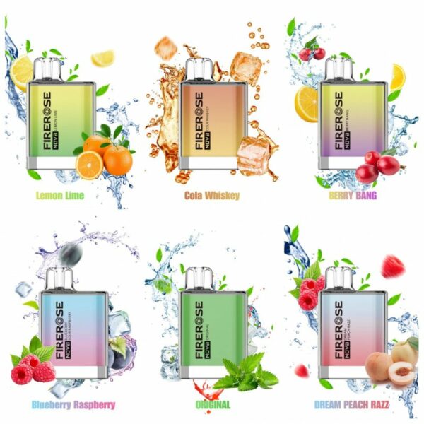 FIREROSE NOVA 600 DISPOSABLE VAPE KIT 20MG BY ELUX