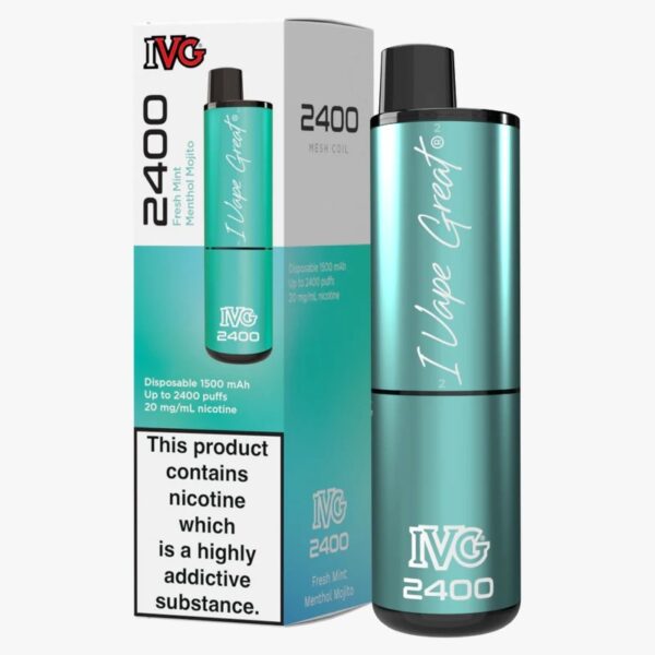 IVG 2400 RECHARGEABLE PREFILLED POD VAPE KIT 20MG - Image 109