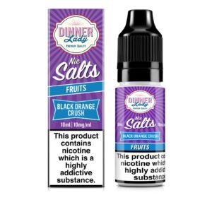 BLACK ORANGE CRUSH FRUITS 10ML NIC SALT DINNER LADY