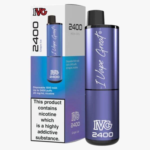 IVG 2400 RECHARGEABLE PREFILLED POD VAPE KIT 20MG - Image 39