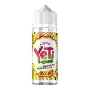 RASPBERRY WATERMELON ICE SOURZ 100ML E LIQUID YETI