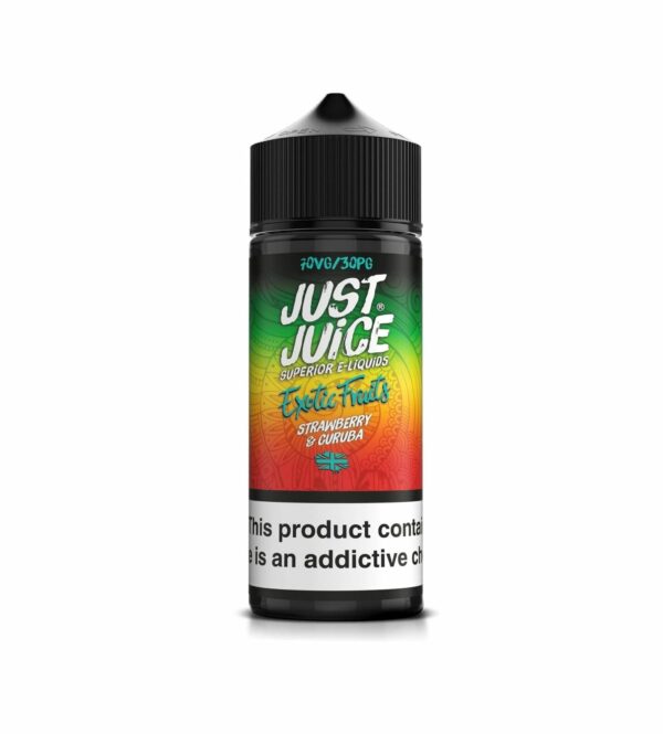 STRAWBERRY & CURUBA (EXOTIC FRUITS) 100ML E LIQUID JUST JUICE