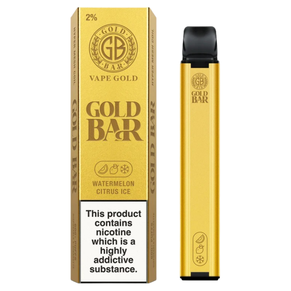 GOLD BAR 600 DISPOSABLE VAPE KIT 20MG - Image 32