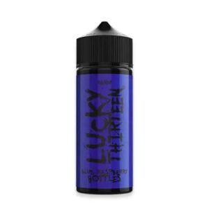 BLUE RASPBERRY BOTTLES 100ML E LIQUID LUCKY THIRTEEN