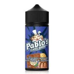 BLUEBERRY WAFFLES WITH SYRUP & ICE CREAM 100ML E LIQUID PABLOS CAKE SHOP