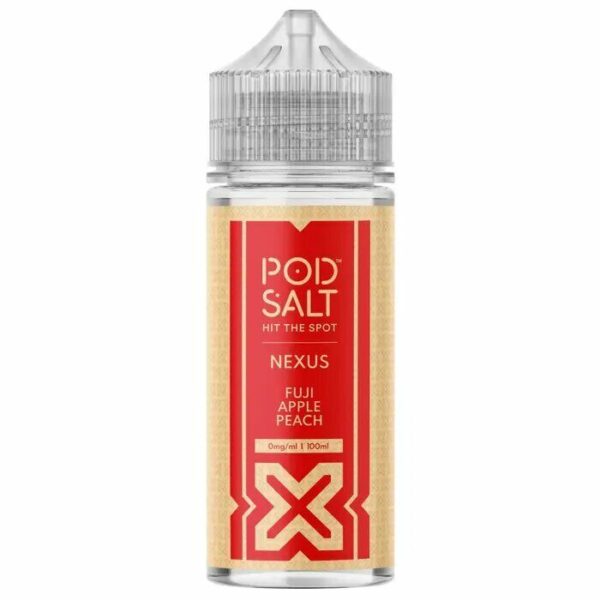 FUJI APPLE PEACH 100ML E LIQUID POD SALT NEXUS