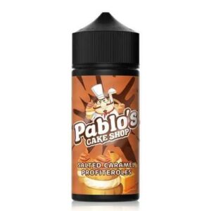 SALTED CARAMEL PROFITEROLES 100ML E LIQUID PABLOS CAKE SHOP