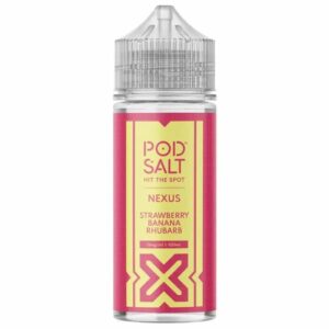STRAWBERRY BANANA RHUBARB 100ML E LIQUID POD SALT NEXUS