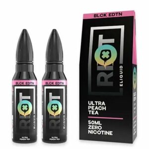 ULTRA PEACH TEA BLCK EDTN 2 X 50ML E LIQUID RIOT SQUAD