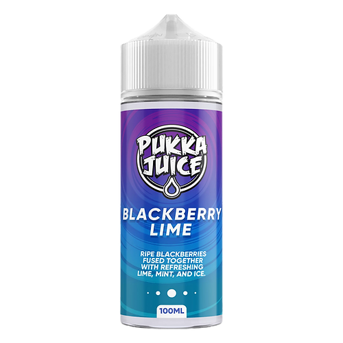 BLACKBERRY LIME 100ML E LIQUID PUKKA JUICE UK Vape Store ECig Clouds