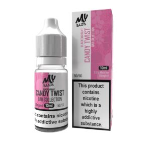 BLACKCURRANT CANDY TWIST (BAR COLLECTION) 10ML NIC SALT MY SALTS PACK OF 10