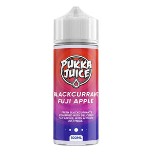 BLACKCURRANT FUJI APPLE 100ML E LIQUID PUKKA JUICE