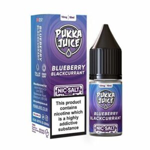 BLUEBERRY BLACKCURRANT NIC SALT 10ML PUKKA JUICE