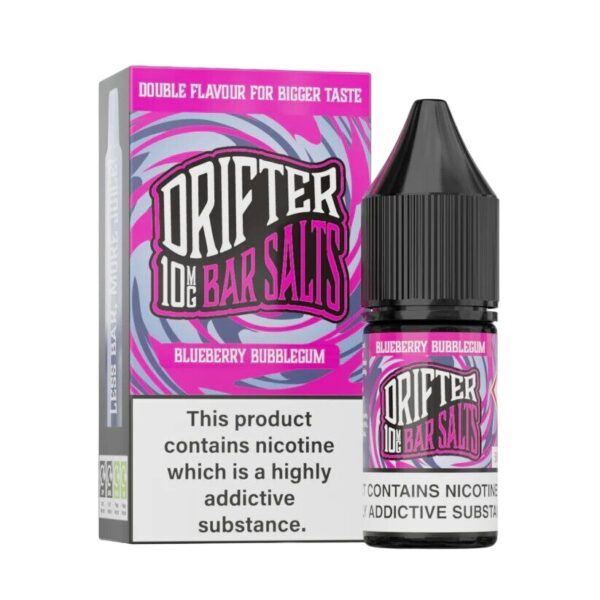 BLUEBERRY BUBBLEGUM 10ML NIC SALT DRIFTER BAR SALTS