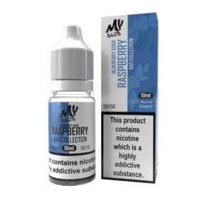 BLUEBERRY SOUR RASPBERRY (BAR COLLECTION) 10ML NIC SALT MY SALTS PACK OF 10