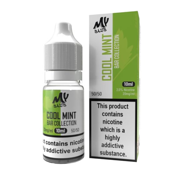 COOL MINT (BAR COLLECTION) 10ML NIC SALT MY SALTS PACK OF 10