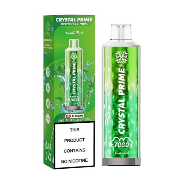 CRYSTAL PRIME 7000 DISPOSABLE VAPE KIT 0MG - Image 3