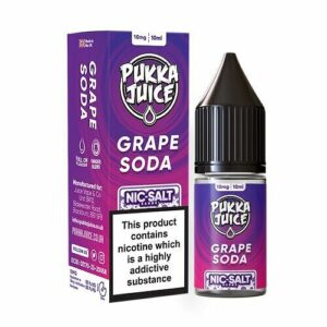 GRAPE SODA NIC SALT 10ML PUKKA JUICE