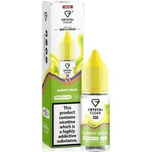 GUMMY BEAR 10ML NIC SALT CRYSTAL CLEAR BAR