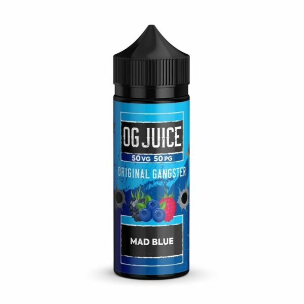 MAD BLUE 100ML E LIQUID 50/50 OG JUICE