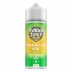 PINEAPPLE ICE 100ML E LIQUID PUKKA JUICE